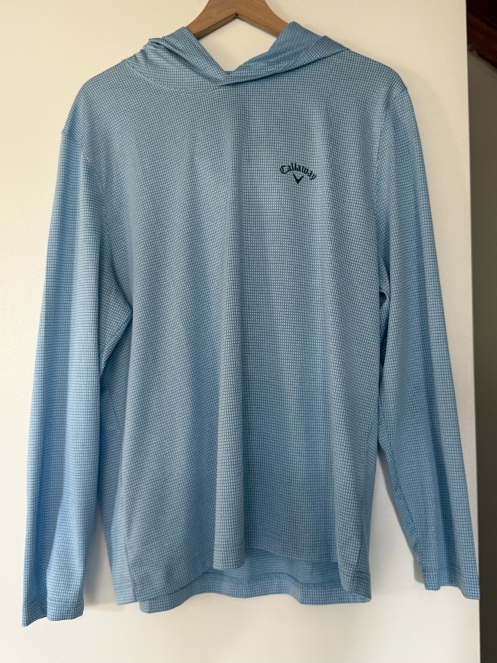 Callaway Sky Blue Hooded Performance Golf Shirt